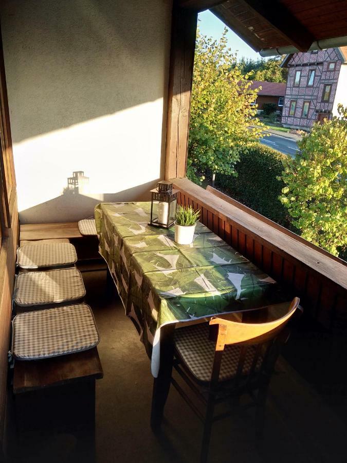 Ferienwohnung Am Reinhardswald - Eichenlaub - Mit Sauna Trendelburg Esterno foto